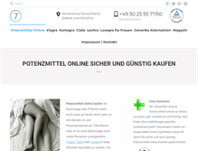 Tablet Screenshot of potenz-produkte.com